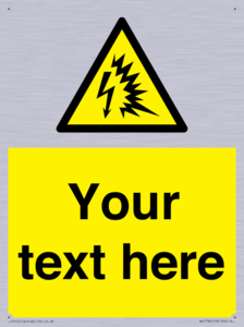 Custom warning Arc flash